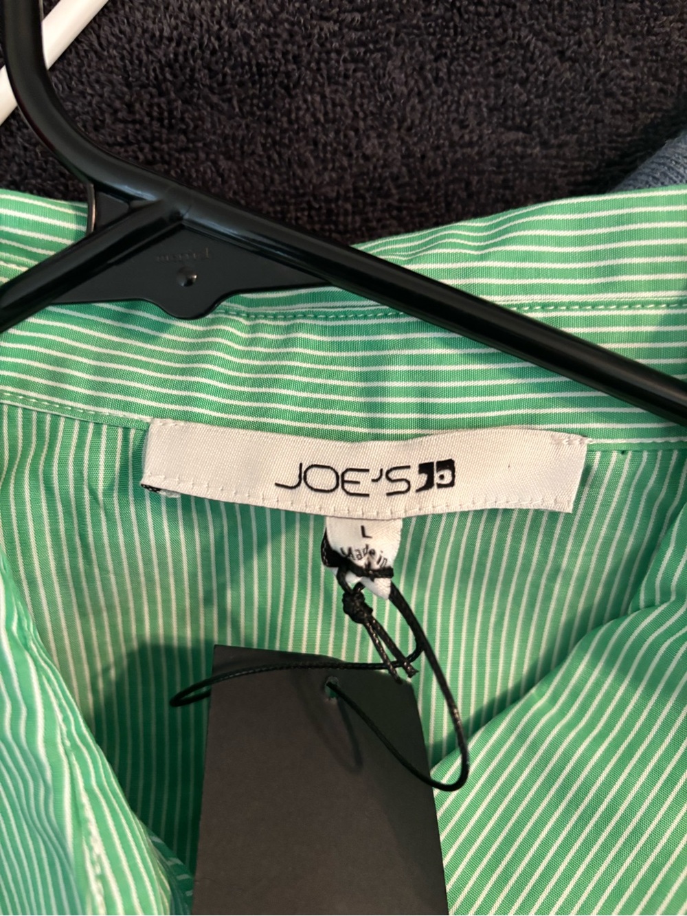 NWT Joe’s Jeans Men’s 100% Cotton Button Down Shirt - Large